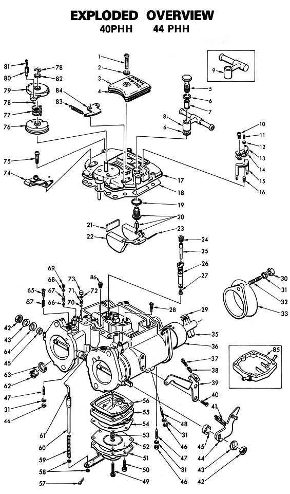 Mikuni Parts List & Diagram